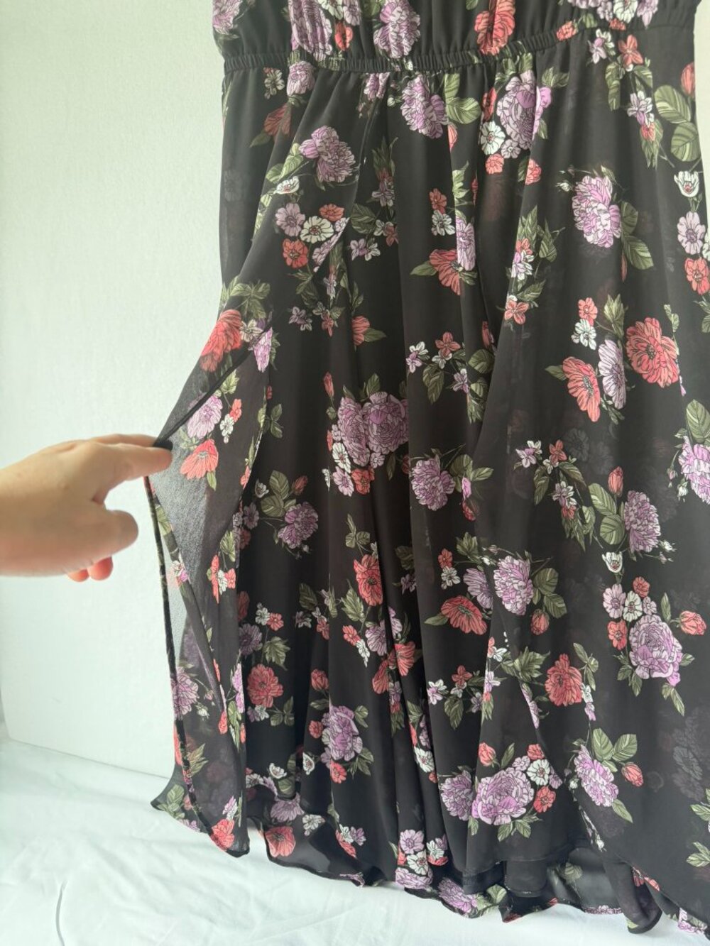 Torrid Floral Sleeveless Midi Dress – Size 00 (L/XL) - Picture 7 of 9